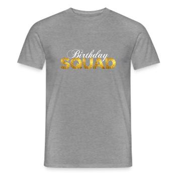 Geburtstags-Trupp - Männer T-Shirt - Graphit meliert - Vorne - AI Model Male 178 light (178cm)