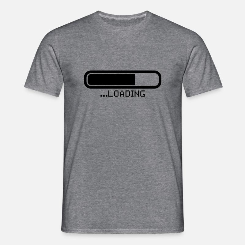 loading_gl1 - Männer T-Shirt - Graphit meliert