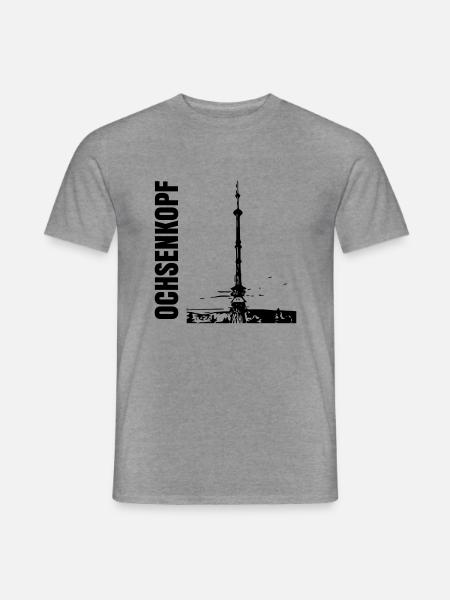 Ochsenkopf im Fichtelgebirge - Männer T-Shirt - Graphit meliert