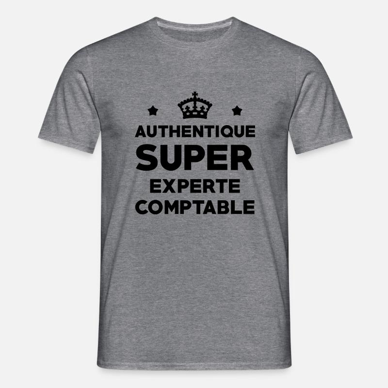 Expert Comptable / Comptabilité / Comptable / - T-shirt Homme - graphite chiné