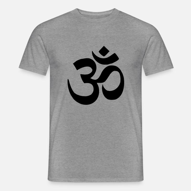 "Aum" also "Om" - Männer T-Shirt - Graphit meliert