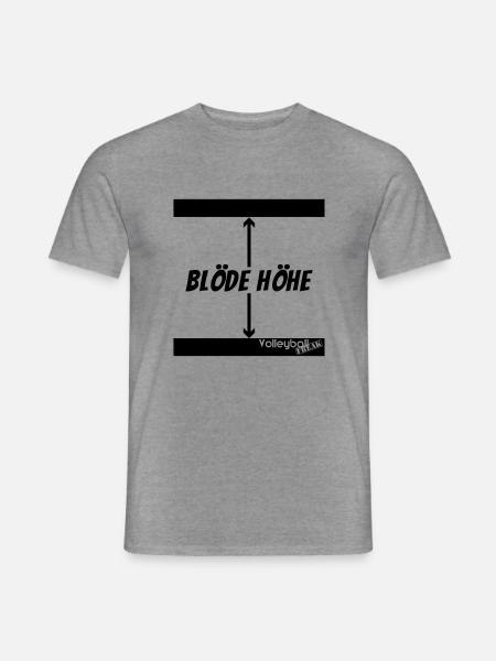 VolleyballFREAK beach blöde höhe-M - Männer T-Shirt - Graphit meliert