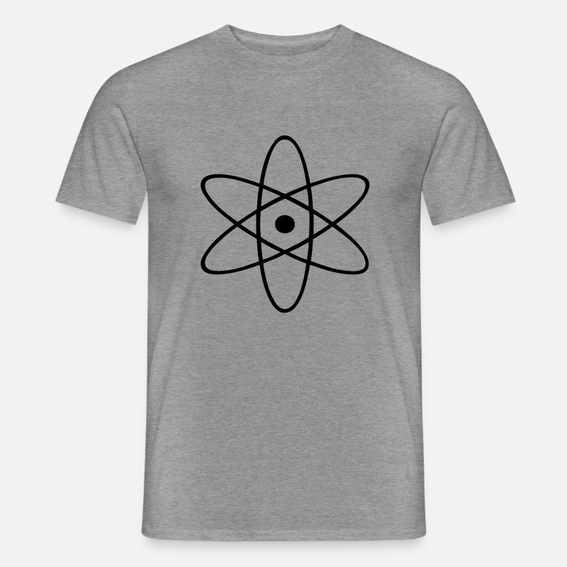 Atom - Timothee Design - Männer T-Shirt - Graphit meliert