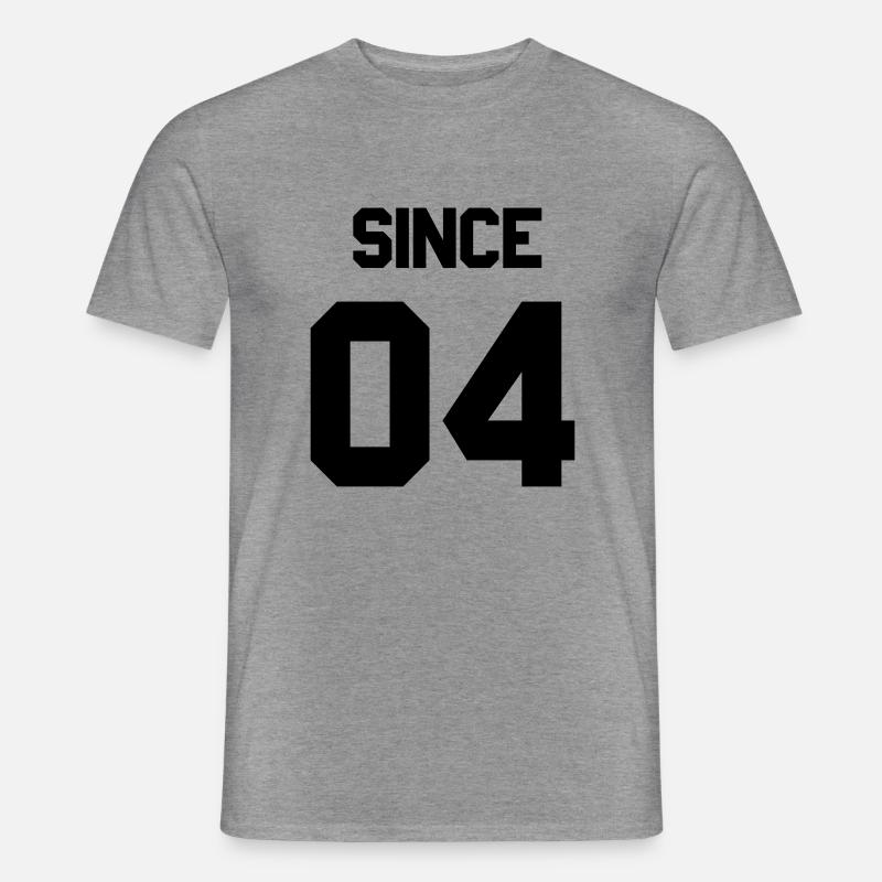 Together since 2004 Paarshirt - Männer T-Shirt - Graphit meliert
