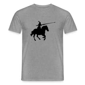 knight - Men's T-Shirt - graphite heather - Front - AI Model Male 178 light (178cm)