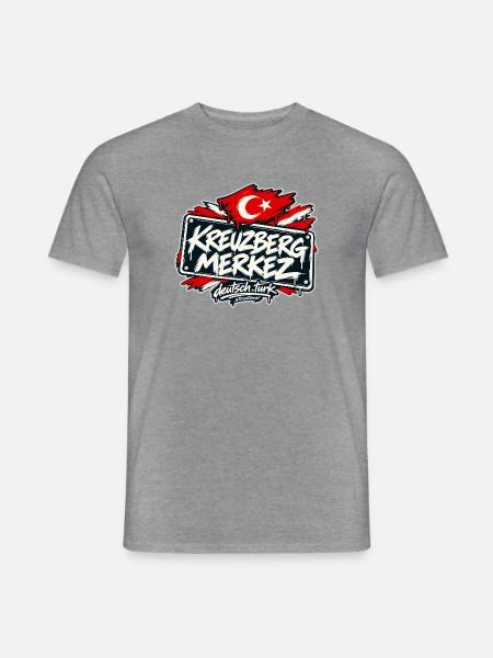 Kreuzberg Merkez – Berlin trifft Türkiye - Männer T-Shirt - Graphit meliert