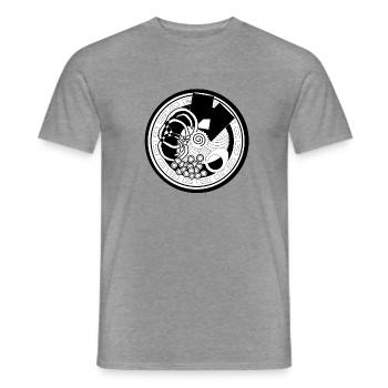 Japanese motif - Men's T-Shirt - graphite heather - Front - AI Model Male 178 light (178cm)