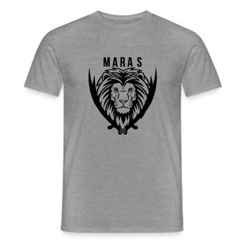 MARAS 46 - Männer T-Shirt - Graphit meliert - Vorne - AI Model Male 178 light (178cm)
