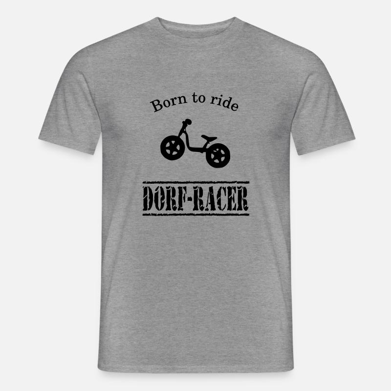 Laufrad Dorf Racer VECTOR - Männer T-Shirt - Graphit meliert