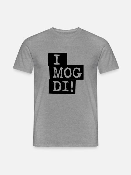 I Mog Di - Männer T-Shirt - Graphit meliert