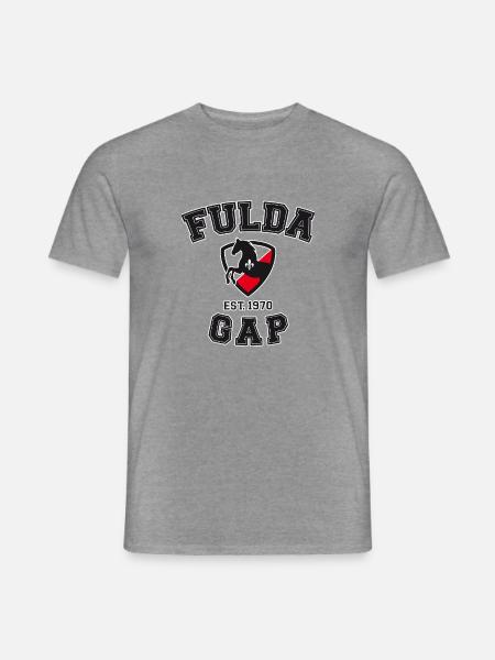 Fulda Gap Pferd Emblem Est 1970 - Männer T-Shirt - Graphit meliert