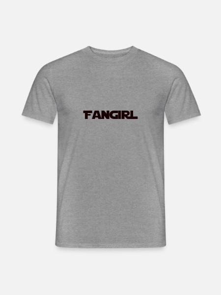 Fangirl SW black - Männer T-Shirt - Graphit meliert