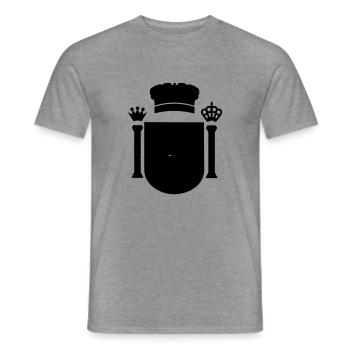 España escudo de armas coat of arms - Männer T-Shirt - Graphit meliert - Vorne - AI Model Male 178 light (178cm)