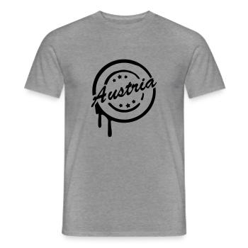 austria___f1 - T-shirt homme - graphite chiné - Devant - AI Model Male 178 light (178cm)