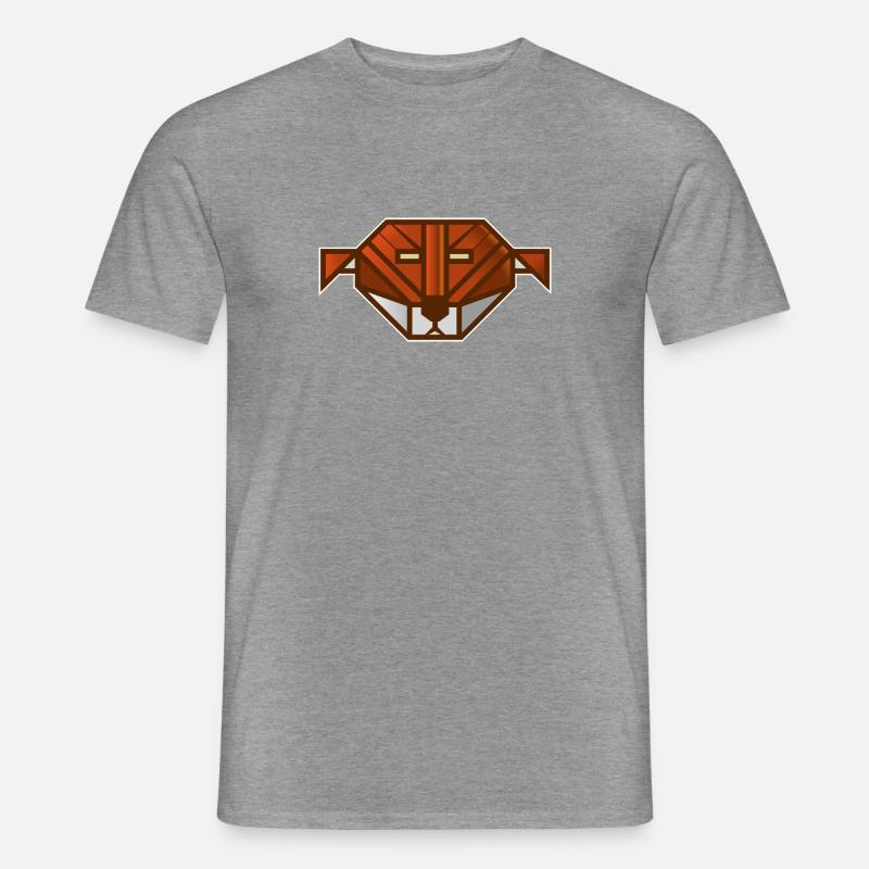 RoBoFox - Männer T-Shirt - Graphit meliert