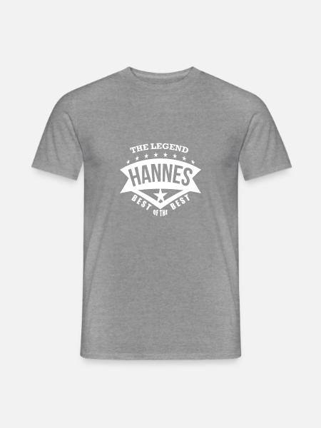 Hannes - Männer T-Shirt - Graphit meliert