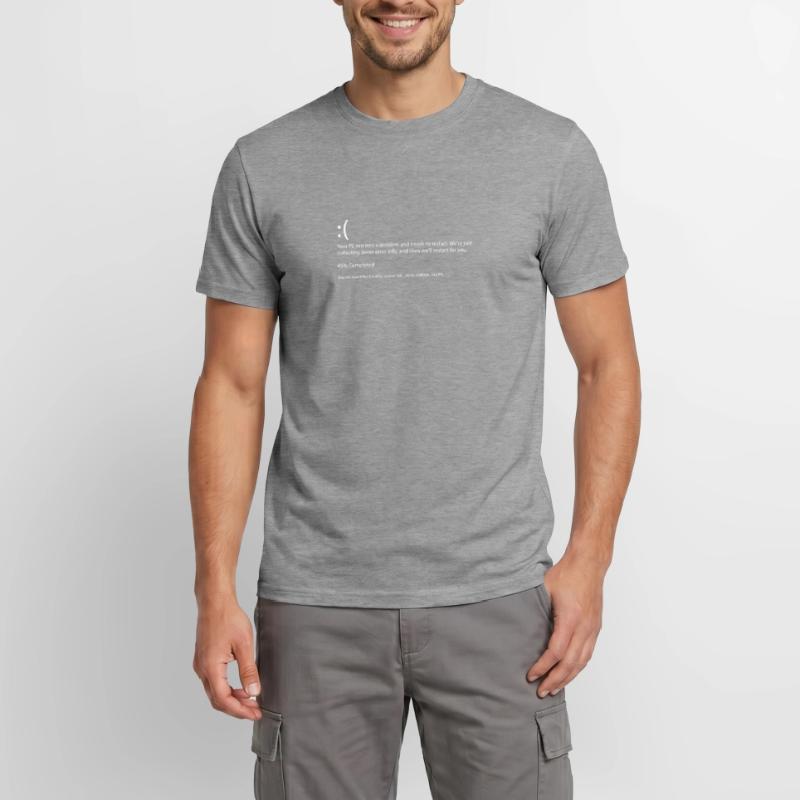 Programming Error Blue screen gaming gift Men’s T-shirt