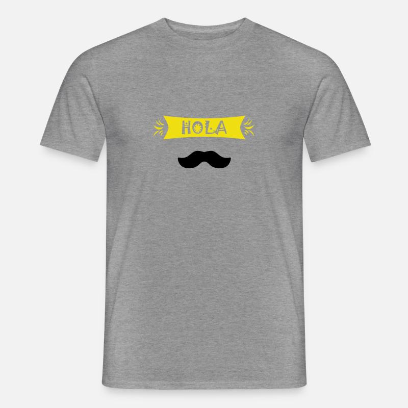 Hola! Sprichst du spanisch? - Männer T-Shirt - Graphit meliert