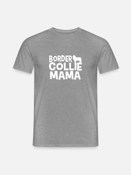 Border Collie Mama Outfit - Männer T-Shirt - Graphit meliert