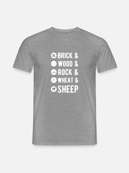 Witziges Schaf, Schafe nicht nur für Schäfer - Männer T-Shirt - Graphit meliert