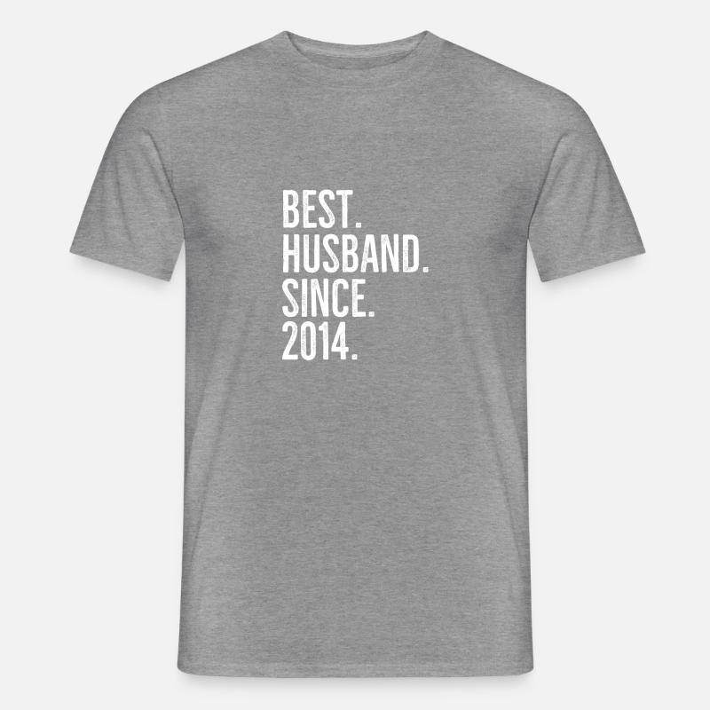 Bester Ehemann seit 2014 - Männer T-Shirt - Graphit meliert