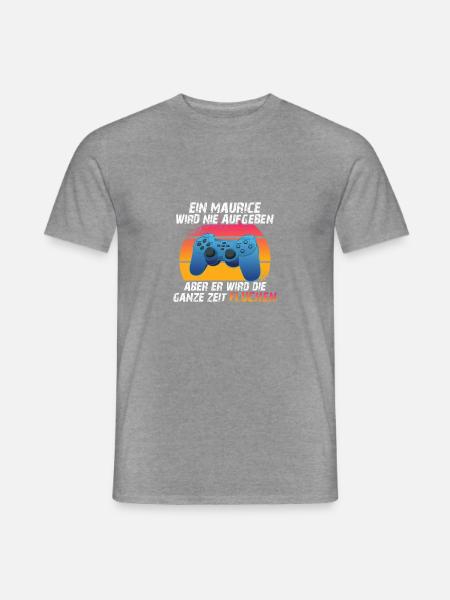 Ein maurice wird nie aufgeben - Männer T-Shirt - Graphit meliert