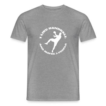Handballverein Handballer Handball Handballspieler - Männer T-Shirt - Graphit meliert - Vorne - AI Model Male 178 light (178cm)