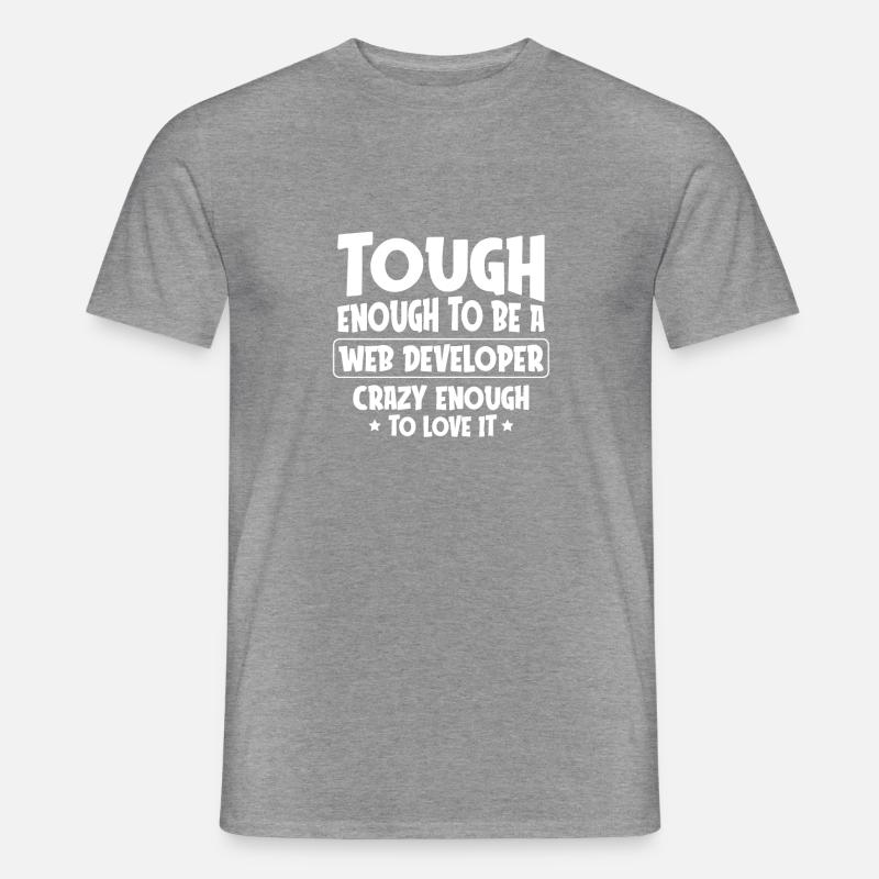 Web Entwickler Webdeveloper Web-Entwickler - Männer T-Shirt - Graphit meliert