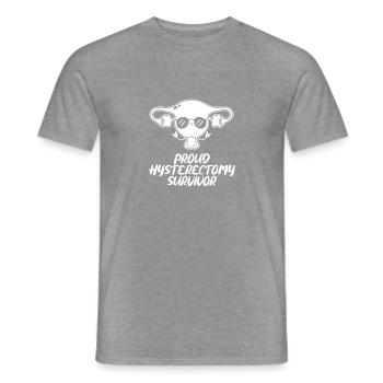 Hysterektomie Hysterektomie - Männer T-Shirt - Graphit meliert - Vorne - AI Model Male 178 light (178cm)