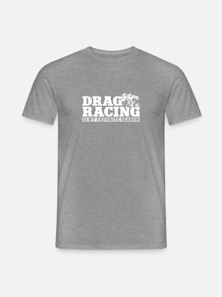 Drag Racing Race Car Drag Racing - Männer T-Shirt - Graphit meliert