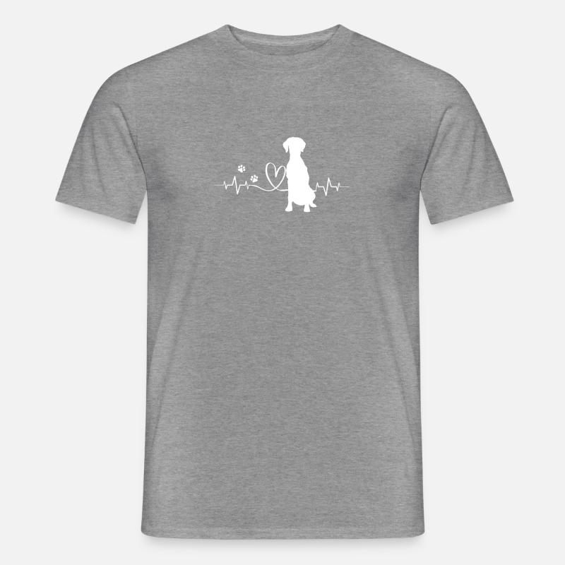 Weimaraner - Männer T-Shirt - Graphit meliert