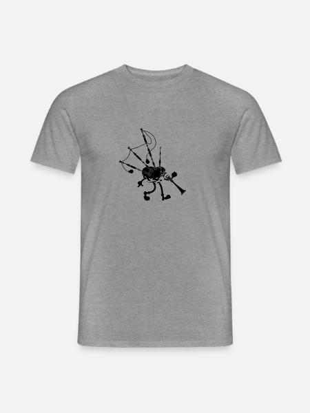 Bagpipe Musician Bagpipe Player - Funny Bagpiper - Männer T-Shirt - Graphit meliert
