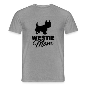 Westie Mom - Men's T-Shirt - graphite heather - Front - AI Model Male 178 light (178cm)