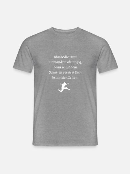 Unabhängig - Männer T-Shirt - Graphit meliert