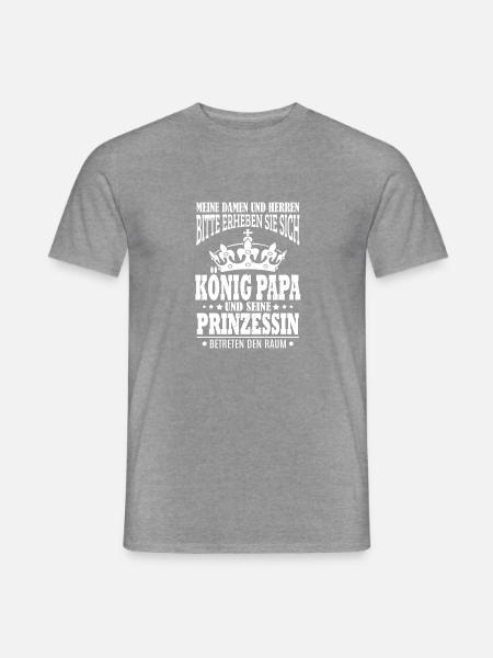 Vater, Papa, Geschenk, Vatertag, Papi, Kinder - Männer T-Shirt - Graphit meliert