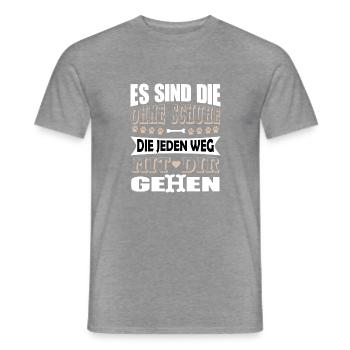 Hund Labrador Agility Tierschutz Tierfreund - Männer T-Shirt - Graphit meliert - Vorne - AI Model Male 178 light (178cm)