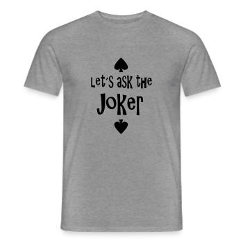 Joker - T-shirt homme - graphite chiné - Devant - AI Model Male 178 light (178cm)