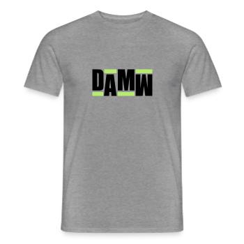 DAMW Retro - Männer T-Shirt - Graphit meliert - Vorne - AI Model Male 178 light (178cm)