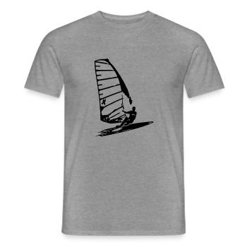 PlancheCà Voile 4 - T-shirt homme - graphite chiné - Devant - AI Model Male 178 light (178cm)