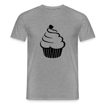 cupcake_01 - Men's T-Shirt - graphite heather - Front - AI Model Male 178 light (178cm)
