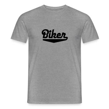 biker - Men's T-Shirt - graphite heather - Front - AI Model Male 178 light (178cm)