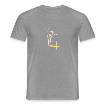Wonderful abstractness - Men's T-Shirt - graphite heather - Front - AI Model Male 178 light (178cm)
