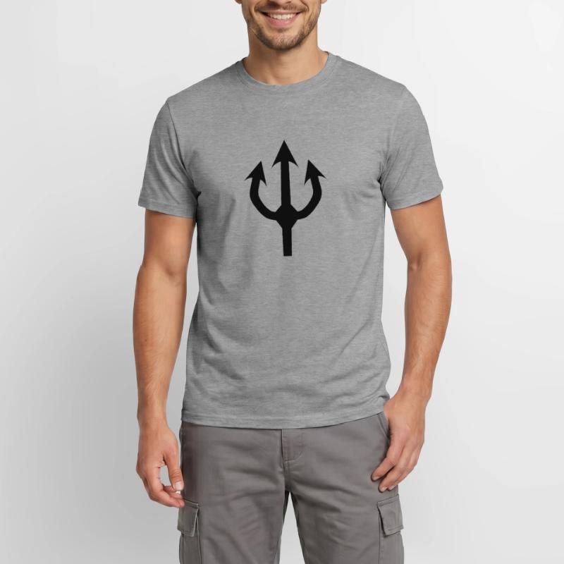 trident devil fork T-shirt homme