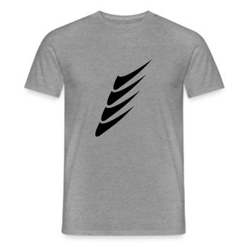 simply 005 - Männer T-Shirt - Graphit meliert - Vorne - AI Model Male 178 light (178cm)
