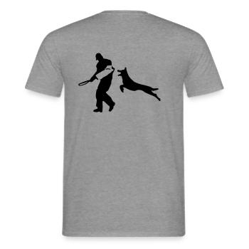 VPG - Männer T-Shirt - Graphit meliert - Hinten - AI Model Male 178 light (178cm)