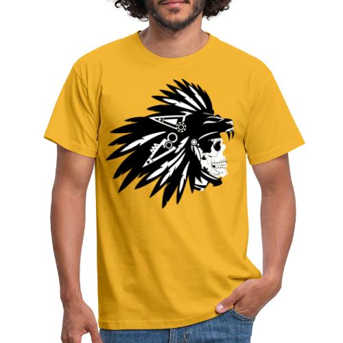 Indianer Totenkopf - Männer T-Shirt