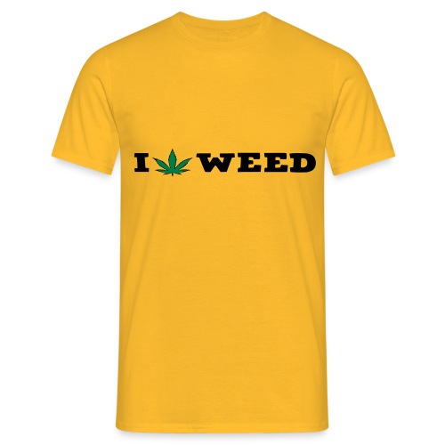 I LOVE WEED - Men's T-Shirt