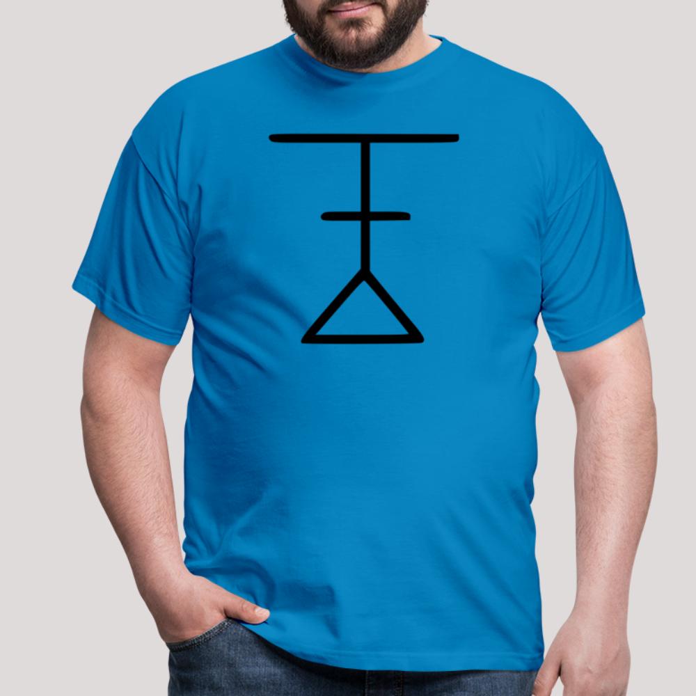 Ynglist Rune Schwarz - Männer T-Shirt Royalblau