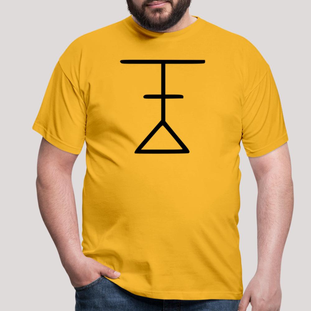 Ynglist Rune Schwarz - Männer T-Shirt Gelb