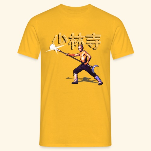 Gordon Liu som San Te - Warrior Monk - Herre-T-shirt